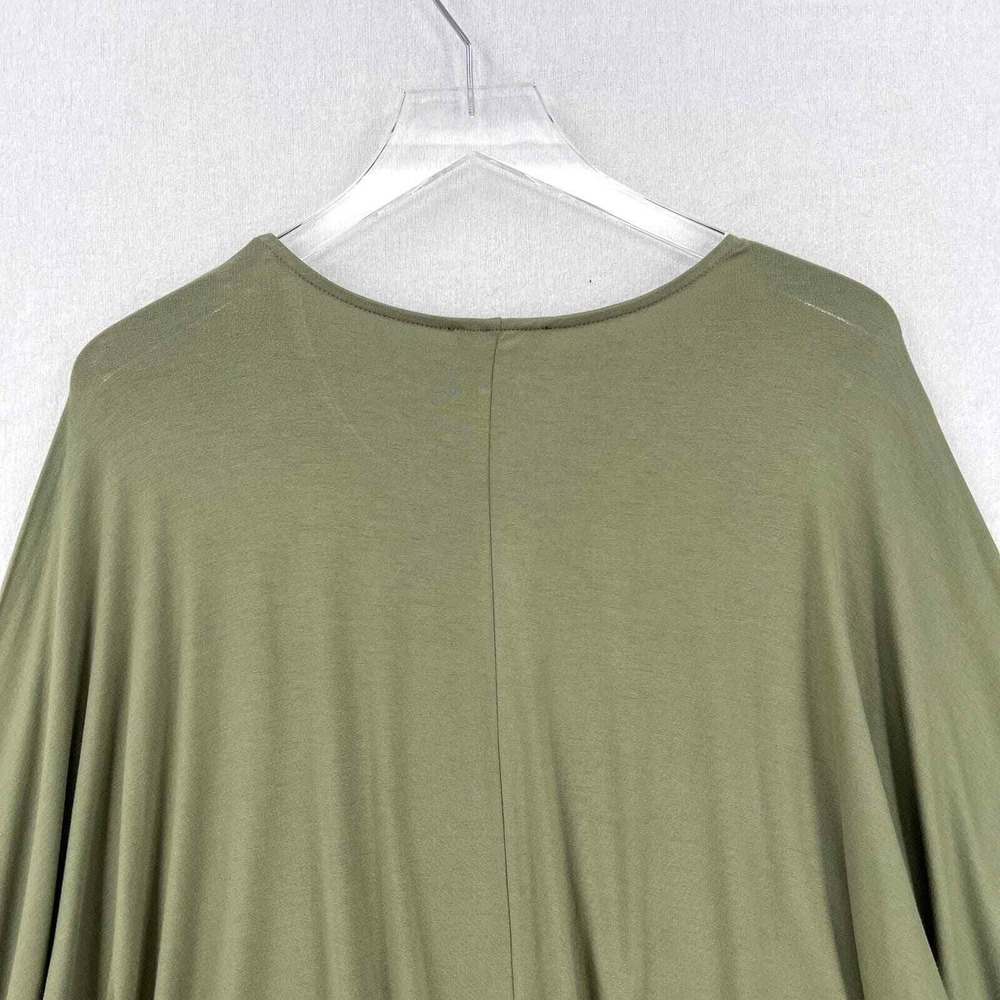 UNIVERSAL STANDARD liquid Jersey Crew Neck Dolman Top Womens XS Oil Green Casual - Picture 10 of 16